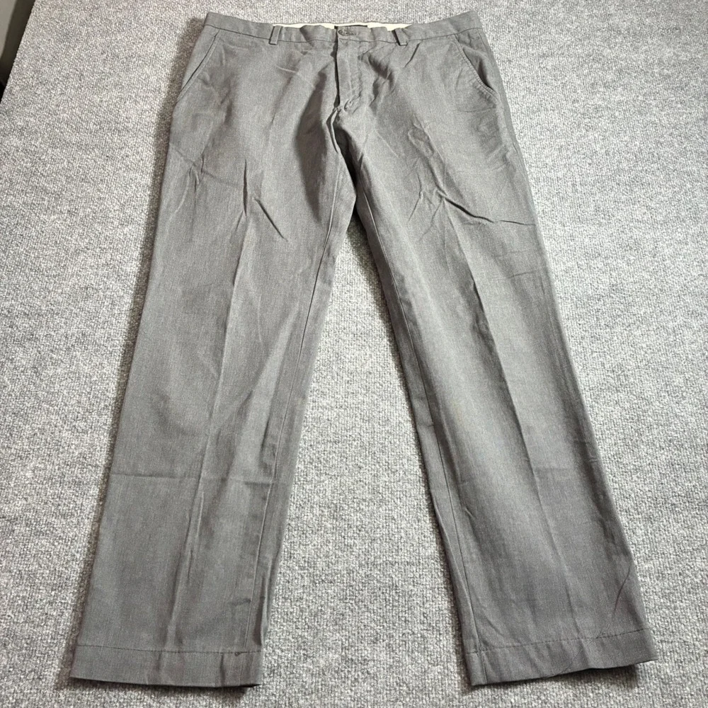 Banana‎ Republic Straight Fit Pants Mens 36x34 Gray Cotton Chinos
